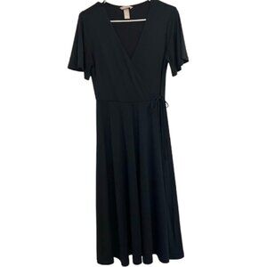 H&M Navy blue wrap dress Size Small